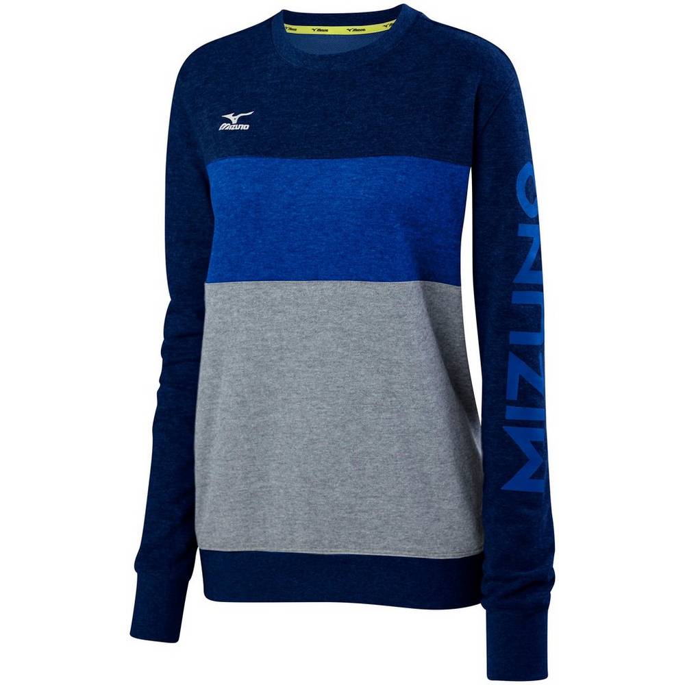 Damske Treningove Oblecenie Mizuno Retro Crew Volejbalove Námornícka Modrá/Kráľovská Modrá Vypredaj